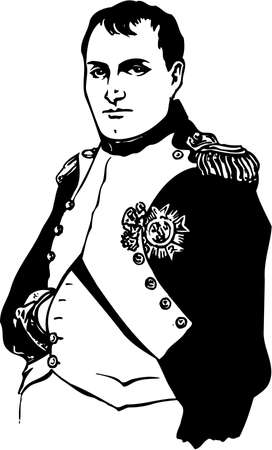 Napoleon Bonaparte Illustrationのイラスト素材