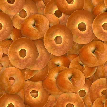 Bagels Seamless Texture Tileの写真素材