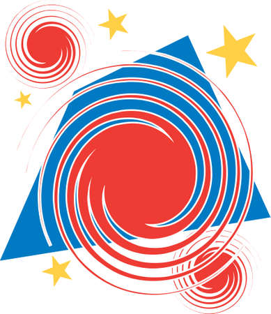 Red Spirals Vector Backgroundのイラスト素材