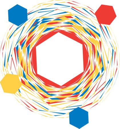 Hex Shards Vector Backgroundのイラスト素材