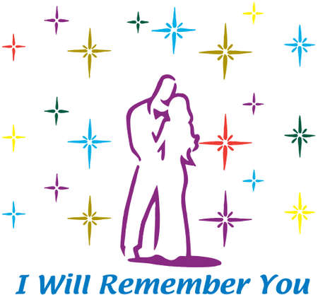 Prom I Will Remember You Vector Illustrationのイラスト素材