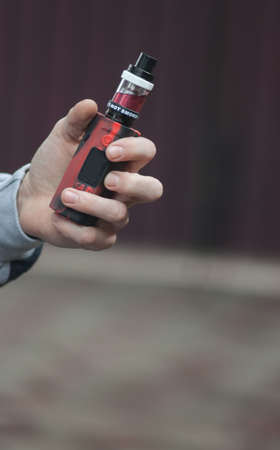 Hand with vapeの写真素材