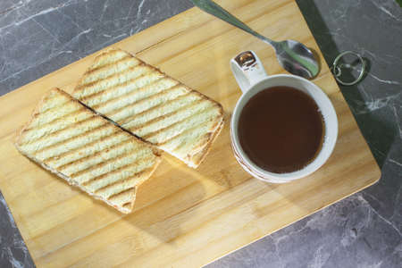 Delicious and juicy Homemade sandwich from square bread slicesの写真素材