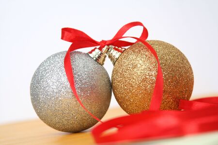 Christmas spheres の写真素材