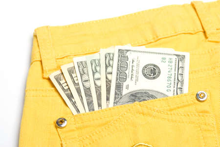 Money in the pocketの写真素材