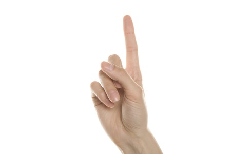 Gesture indicatesの写真素材