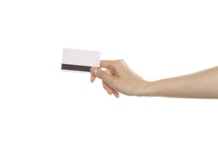 Plastic card purchasesの写真素材