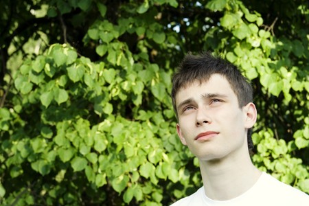 Teenager in Parkの写真素材