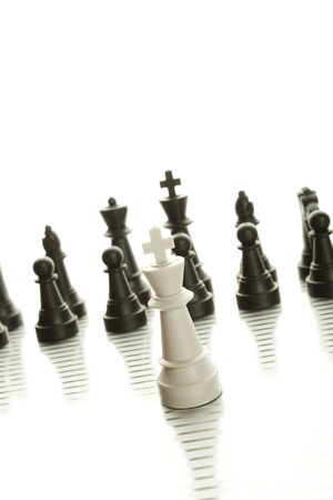 White King and Black Armyの写真素材