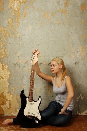 Young rock starの写真素材