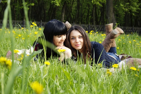 Mother and Daughterの写真素材
