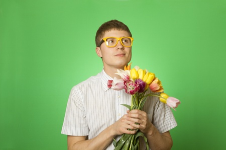 Romantic manの写真素材