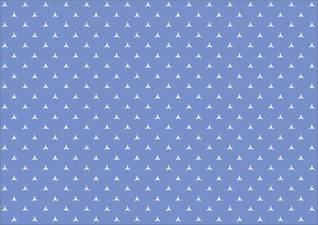 Blue wallpaper with white triangles. Abstract background