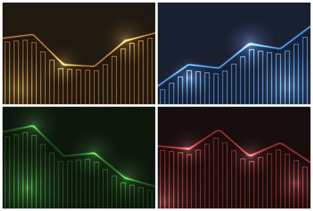 Business chart collection.のイラスト素材
