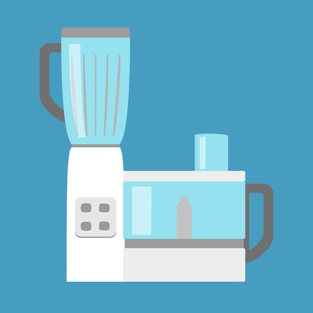 Food processor and blender illustrationのイラスト素材