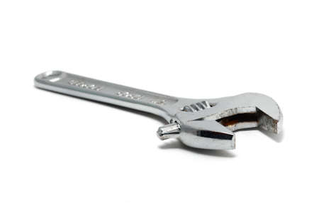 Adjustable Wrench Isolated on White