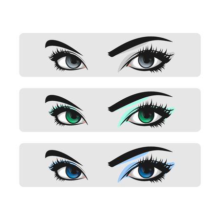 Eyelash extension logo. Vector illustration in a modern styleのイラスト素材