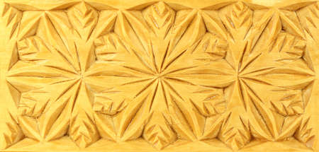 Fragment of a pattern of an ancient wooden casketの写真素材