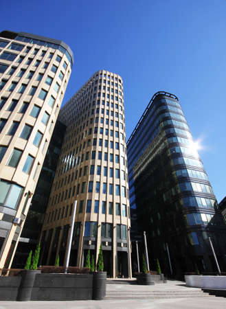 Thtee modern buildings in the center of Moscowの写真素材