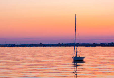 Calm waters and boats in Poole Harbour