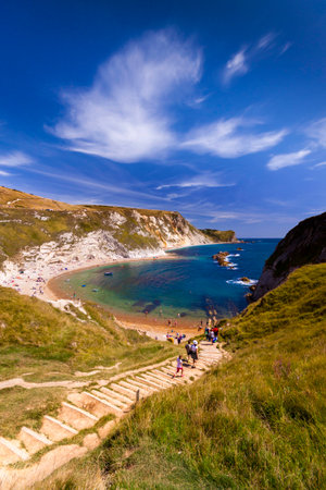 Geologically important and stunningly beautiful Dorset coastlineの写真素材