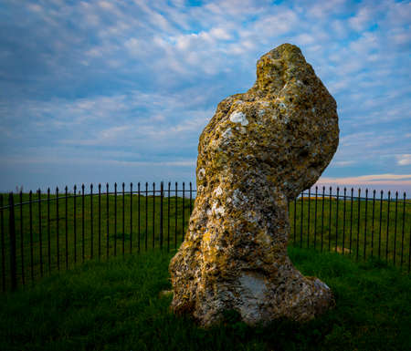 A collection of neolithic stones near Rollright, in Oxfordshireの写真素材