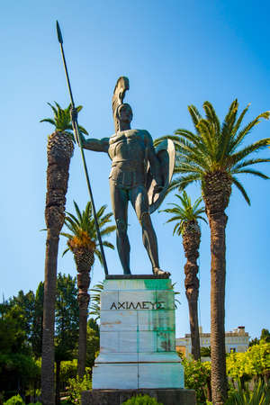 Statue in gardens at a mansion on the island of Corfu