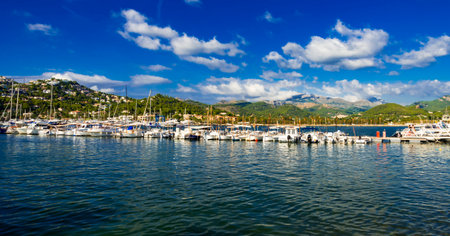 View of Port de Andratx on Majorca, Spain Balearic Islands