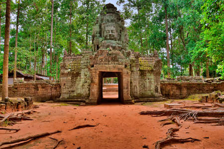Ta Som Temple Gate, Angkor, Cambodiaのeditorial素材