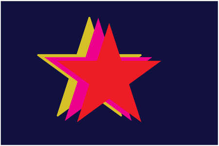Colourful star design vectorのイラスト素材