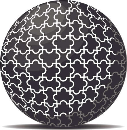 Maze Ball collected from puzzles. Vector illustrationのイラスト素材