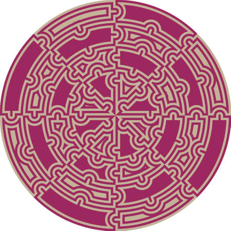 Maze Circle collected from puzzlesのイラスト素材