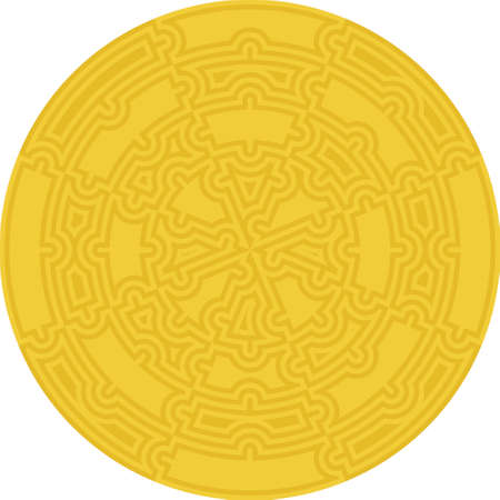 Maze Circle collected from puzzlesのイラスト素材