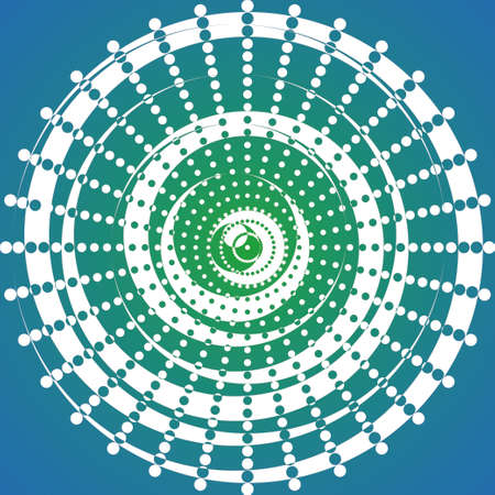 Abstract geometric pattern from concentric circles. Infinity symbol