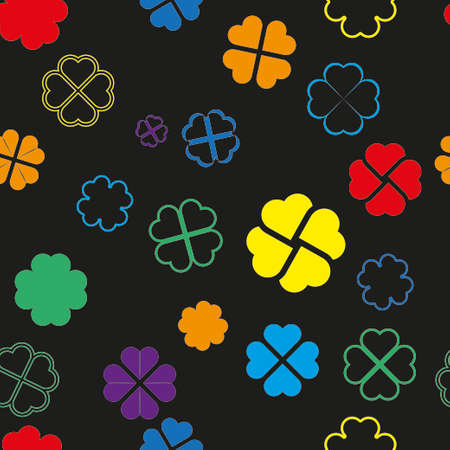 Clovers pattern. Background for St.Patrick's day designのイラスト素材