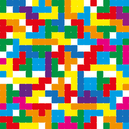 Color mosaic seamless patternのイラスト素材