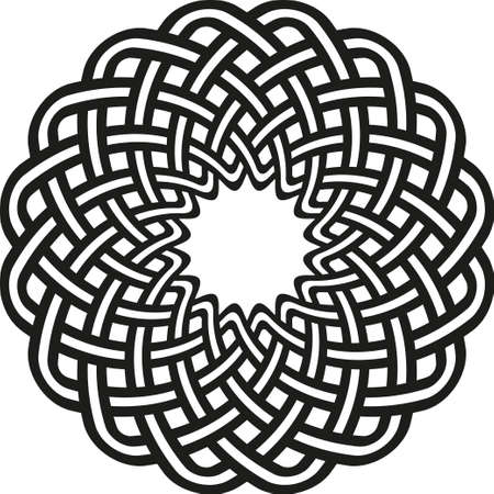 Round celtic patternのイラスト素材
