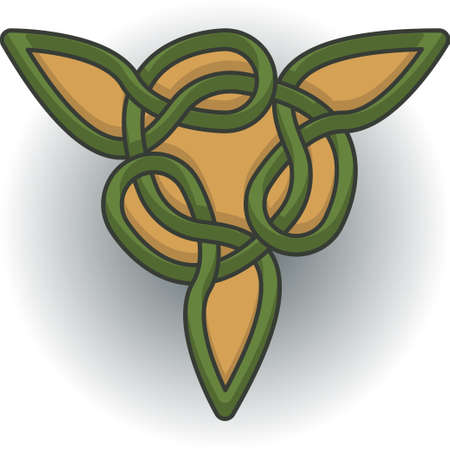 Celtic pattern. Border or frame for Scandinavian or Celtic ornamentのイラスト素材