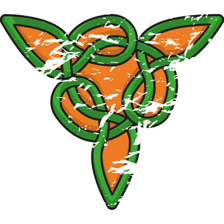 Celtic pattern. Border or frame for Scandinavian or Celtic ornamentのイラスト素材