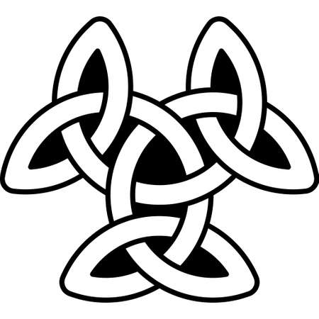 Monochrome Celtic pattern. Pattern for Scandinavian or Celtic ornament. Vector illustrationのイラスト素材