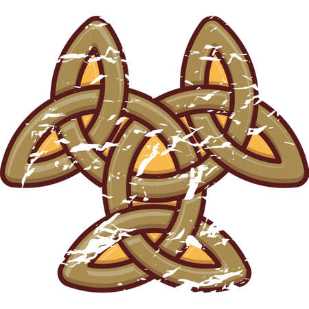 Celtic pattern. Border or frame for Scandinavian or Celtic ornamentのイラスト素材