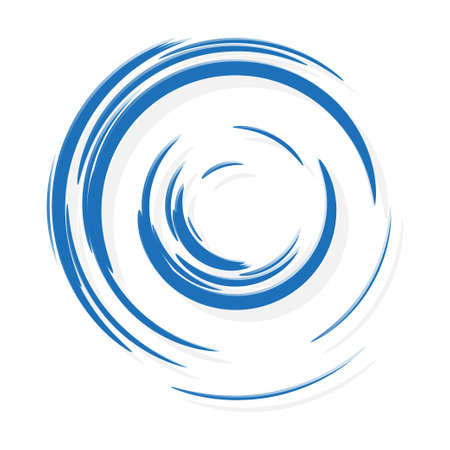 Sliding wheel in the movement. The circle drawn by brush. Vector illustration EPS10のイラスト素材