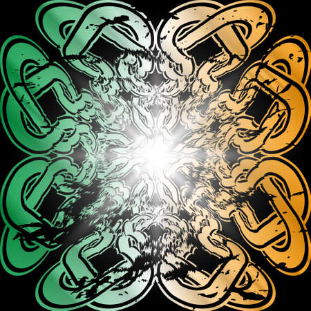 Celtic pattern. Element of Scandinavian or Celtic ornamentのイラスト素材