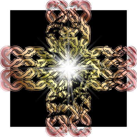 Celtic pattern. Element of Scandinavian or Celtic ornamentのイラスト素材