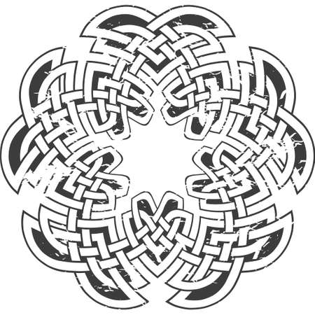 Celtic pattern. Element of Scandinavian or Celtic ornamentのイラスト素材