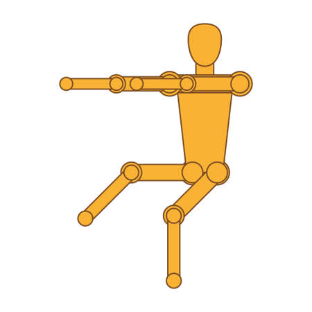 Figure of the person in the movementのイラスト素材