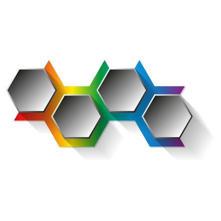 Abstract composition vector illustration on white background.のイラスト素材