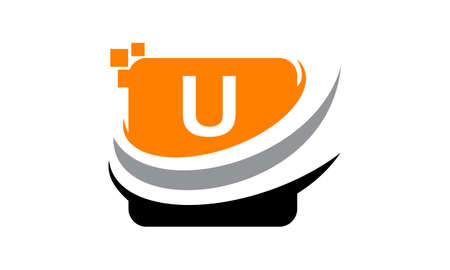 Technology Motion Synergy Initial Uのイラスト素材