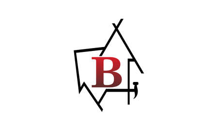 Real Estate Initial Bのイラスト素材