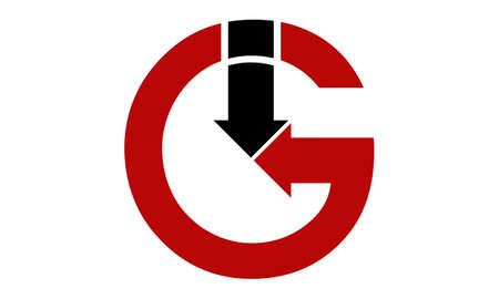 Modern Logo Solution Letter G Arrowsのイラスト素材